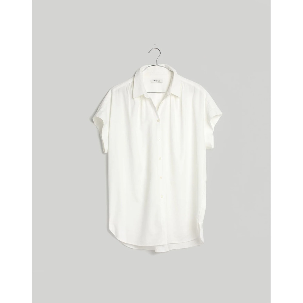 Madewell Central Shirt Blouse White Size XS Oversized Button $65 - Picture 3 of 12